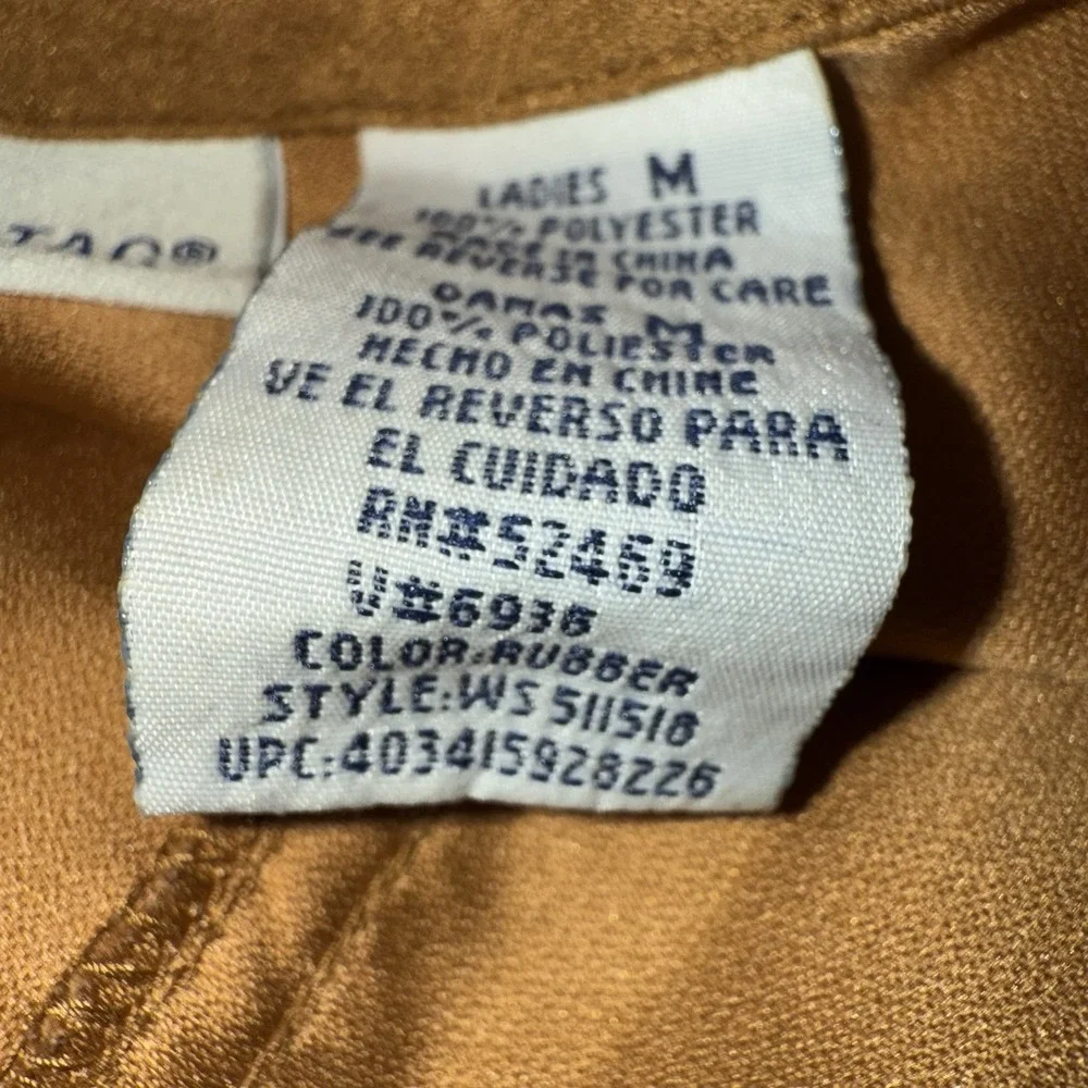 White Stag Faux‎ Suede Shirt Jacket Women's M Brown Button Front Lined Shacket - Picture 7 of 16